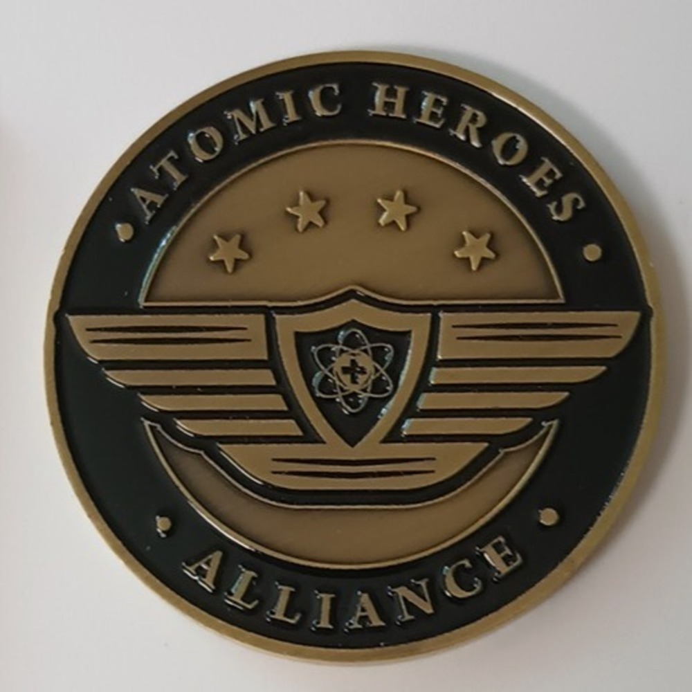 Atomic Heroes Alliance Challenge Coin Military Style Commemorative Collectible